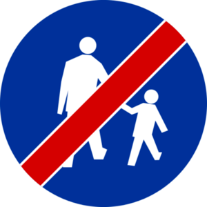 C 7b Konec stezky pro chodce